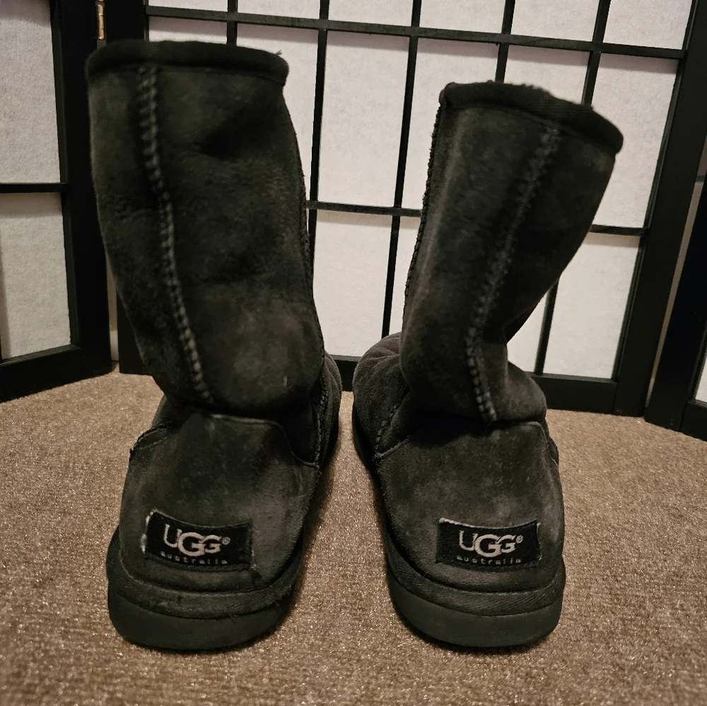 UGG‎ Black Suede Boots Size 8